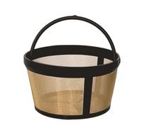 Cesta de filtro de café - Filtro de doble capa de acero inoxidable 304 y malla de nailon, apto para lavavajillas, inserto reutilizable