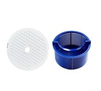 Cesta de filtro de skimmer de piscina y placa de cubierta compatible con modelos Hayward Spx1096ca B-168 Sp1098 Sp1091es Sp1096 Sp1097 diseño de plástico robusto kit de repuesto de intercambio rápido