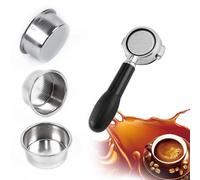 Cesta de filtro no presurizada de 51 mm para Breville para salvia y para krups - Inserto de portafiltro de café de acero inoxidable de una sola pared de precisión de 25 mm de profundidad