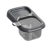 Cesta de filtro para fregadero, cesta de drenaje magnética para fregadero, colador de esquina de larga duración, sin taladro, para drenaje de cocina, residuos de alimentos, limpieza de frutas, lavado