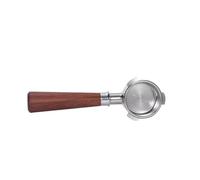 Cesta De Filtro Portafiltro Sin Fondo De 51mm, Compatible Con HiBREW,H10B H11 H8A H5, Accesorio For Máquina De Café Expreso(Red rosewood handle 1pcs)