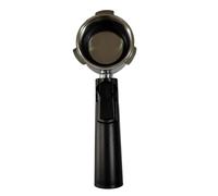 Cesta de filtro sin fondo de 51 mm con mango negro para máquinas de café Ho, repuesto de portafiltro de aleación de aluminio