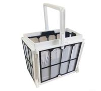 Cesta de filtro ultrafina 9991457-R1 para limpiador de piscinas Dolphin recambio robot Active 15 E10 S100 ABS marco (9991457-R1)