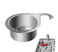 Cesta de filtro y drenaje genérico para fregadero | Colador de residuos de alimentos inoxidable | Filtro de residuos de alimentos Swan Soporte de drenaje rápido para lavado y goteo de verduras