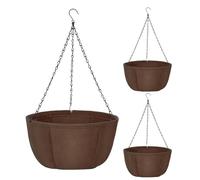 Cesta de flores al aire libre, maceta de balcón - Diseñado con temperamento YA transpirable y estructura de drenaje, esta maceta con raíces y decoración de maceta exterior se lleva