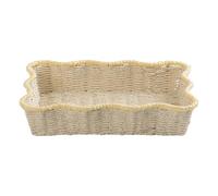 Cesta de flores de papel tejido sostenible Solución de almacenamiento transpirable para flores secas o accesorios organizar cuerdas de papel sostenibles cesta organizadora