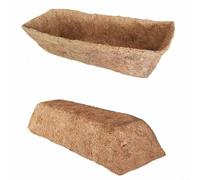 Cesta de flores redonda de coco hecha de fibra de coco natural para una fácil jardinería (30 pulgadas)