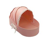 Cesta de flores vacía para baby showers, cesta con forma de cuna, caja de ramos de flores para baby showers, novias, fiestas, bodas, caja de embalaje