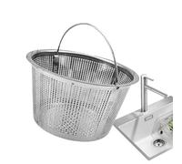 Cesta de fregadero de cocina,Filtro de fregadero de cocina | Filtro de drenaje antioxidante profundo de acero inoxidable,Papelera de filtro de diseño incorporado multifuncional de malla fina