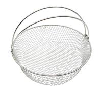 Cesta de freidora de aire, Cesta de freidora de aire de acero inoxidable,Cesta de malla de accesorio de repuesto para freidora de aire con asa - Cesta de cocción al vapor