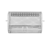 Cesta De Freidora Giratoria De 360 grados, Herramienta De Horneado De Acero Inoxidable Para Horno Eléctrico De Cocina 12x12x18 Cm, Diseño De Soporte, Puerta Extraíble, Uso Amplio, Material De Acero