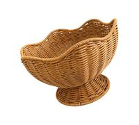 Cesta de frutas con diseño floral, tejido de polipropileno para cocina, apto para lavavajillas, decoración de encimera y organizador de verduras apto para alimentos