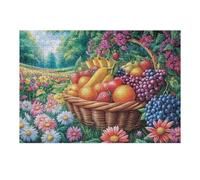 Cesta de Frutas Cosecha Puzzle 300 Piezas Educativo Impresión HD Tiempo Feliz Juego De Rompecabezas para Familia Entretenimiento Inteligente Construir Maquetas 300 PCS