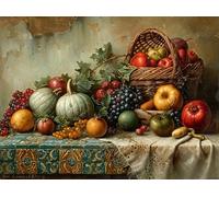 Cesta de Frutas de Vida Muerta Puzzle 300 Piezas Decoración De Sala Rompecabezas para Adultos 3D DIY Creativo Desafío Intelectual Juguete Educativo 300 PCS