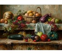 Cesta de Frutas de Vida Muerta Puzzle 500 Piezas Educativo Familiar Rompecabezas 3D para Toda La Familia Aliviar Estrés Decoración Hogar Portátil 500 PCS