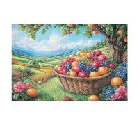 Cesta de Frutas huerto árbol Cosecha de otoño Exterior Puzzles 1000 Piezas Portátil 3D Compacto Rompecabezas Familiar para Toda La Familia Maquetas Educativas Construir Aliviar Estrés 1000 PCS