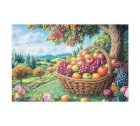 Cesta de Frutas huerto Cosecha de otoño Rural Campo Salvaje Puzzle 1000 Piezas Educativo 3D Juego De Rompecabezas para Familia Entretenimiento Creativo Construir Maquetas 1000 PCS