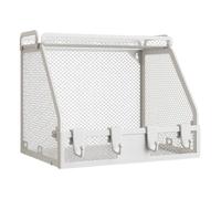 Cesta de frutas montada en la pared - organizador de almacenamiento de alambre pesado para frutas y verduras | Estante grande para despensa, cocina, baño, dormitorio o bar | Organizador de pared