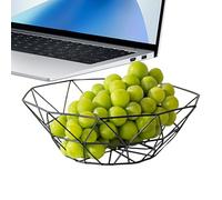 Cesta De Frutas Para Cocina - Organizador Grande De Verduras Para Encimera, Soporte Para Cuenco De Almacenamiento De Alambre De Metal, Cuenco De Fruta Rústico Para Pan De Granja, Bonito Almacenamiento