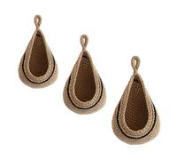 Cesta de frutas para colgar en la pared - Fruta tejida a mano para colgar | Almacenamiento, Bohemia mano - Fraude de pared tejida - Accesorios para el hogar, cocina, cuerda de verduras, juguete para