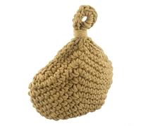 Cesta de frutas y verduras montada en la pared | Soporte de almacenamiento colgante de cuerda de algodón hecho a mano | Organizador de cocina transpirable para cebollas, ajo, patatas | Estilo rústico