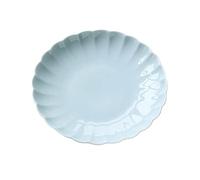 Cesta de frutas y verduras para encimera, plato de frutas de celadón, cuenco de postre de cerámica, plato de dulces para el hogar, diseño simple, bandeja de alimentos en forma de pétalo, centros de