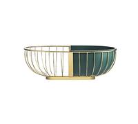 Cesta de frutas y verduras para encimera, plato de frutas de metal, moderno, hueco, doble canasta, arte de frutas, hogar, sala de estar, cocina, almacenamiento, plato de frutas, restaurante