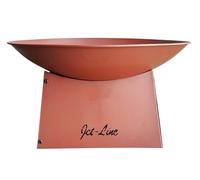 Cesta de fuego PUEBLO Firebowl con parte inferior oxidada estufa de terraza c...