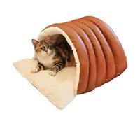 Cesta de Gato Interior - de sueño Protegido contra el Viento para Mascotas - Camas de Interior para Gatito cabaña, para Cachorros pequeños y Grandes y, casa jardín y salón