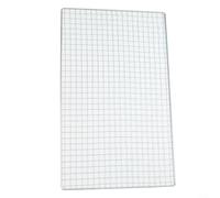 Cesta de hierro galvanizado para barbacoa, pescado, carne, verduras, estante de alambre resistente a la corrosión para acampar al aire libre, picnic, 50 x 38 cm (40 x 25 cm)