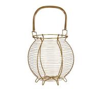 Cesta de huevos, alambre de hierro, de Premier Housewares., alambre de hierro, dorado, H33 x W21 x D31cm