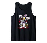 Cesta de huevos de conejo de Pascua malvado Zombie Horror Día de Pascua Camiseta sin Mangas