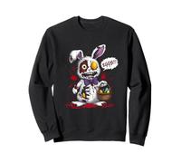 Cesta de huevos de conejo de Pascua malvado Zombie Horror Día de Pascua Sudadera
