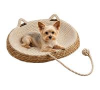 Cesta de instinto para gatos, nido de gatitos trenzado, cama para gatitos, incluye pelota de juguete, para padres de mascotas, apartamento, oficina, centros de recepción, dormitorio, salón, estudio