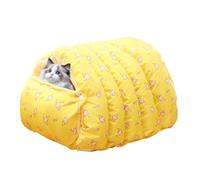 Cesta de invierno genérica para gatos, casa extraíble cálida y suave,cama de sueño para gatos semicerrada y lavable | Destinado a perros pequeños cachorros casa al aire libre viaje interior y