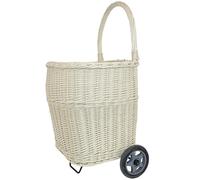 Cesta de la compra con ruedas resistente, carrito de mercado duradero para leña, carrito de transporte portátil, solución de almacenamiento versátil para movilidad en el hogar y al aire libre