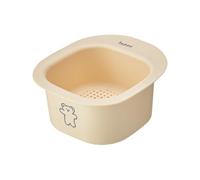 Cesta de lavado - 5,71 x 2,91 pulgadas depósito para fiebre de frutas para una limpieza rápida, diseño que ahorra espacio con émbolo interior extraíble, almacenamiento de cocina para, tomates