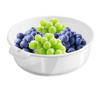 Cesta de lavado de frutas - Recipiente plegable doble vegetariano Cleaner, colador de lavado de producto portátil | colador de rejilla de cocina duradero, bandeja de drenaje compacta para bayas