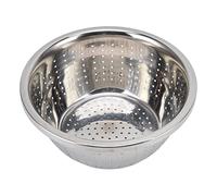 Cesta de lavado de vegetales multifunción multifunción colador de acero inoxidable para cocina de plata para el hogar (22 cm)