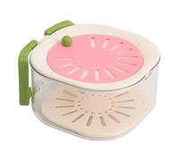Cesta de lavado vegetal - PP PET 16 x 14,5 cm | Fruit Washing Drain Basket | Double Layer Food Storage Container Kitchen Colander Strainer For Fruits Vegetables Salad Prep Daily Home Use