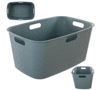 Cesta de lavandería Curver Softex 45L, turquesa