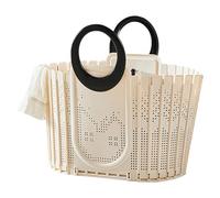 Cesta de lavandería de tela lavable: cesta plegable que ahorra espacio, contenedor de almacenamiento de tela ventilada, organizador y duradero, contenedor de lavandería portátil fácil de trans