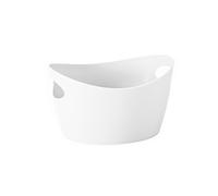 Cesta de lavandería Koziol Bottichelli XL, Organizador, bañera Extragrande, plástico, Solid White, 450 ml