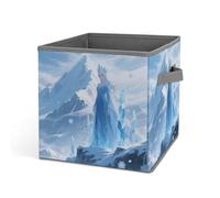 Cesta de lavandería para el hogar, caja de almacenamiento impresa Ice Queen, adecuada para el hogar, baño, dormitorio, caja de almacenamiento de ropa