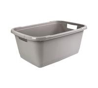 Cesta de lavandería tina de lavandería cesta de plástico keeper 55cm 32L gris...