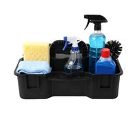 Cesta de limpieza, portátil, multiusos, para organización del hogar, herramienta de limpieza de coche, para baño, cocina, dormitorio, lavandería, dormitorio, universidad, casa, jardín, fregadero