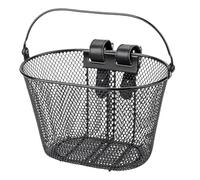 Cesta de metal para bicicleta, cesta frontal ajustable, cesta profesional de carga de gran capacidad, 25 x 16,5 x 16 cm, para triciclos, scooters, hebilla impermeable, accesorios de mantenimiento para