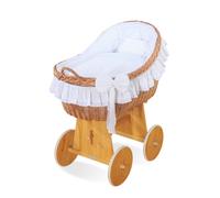 Cesta de mimbre bebé - COLOR : Blanco