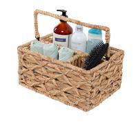 Cesta de mimbre multiusos Honey-Can-Do de 3 compartimentos con asa, color natural STO-09844, tama o mediano