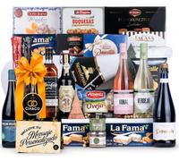 Cesta de Navidad 2026 con Jamón Reserva 6,5kg, Cava, Vinos y Más - Lote 307 | Lote Regalo Gourmet con Jamón Nevadensis, Ibéricos de Bellota, Turrones y Dulces Navideños · Tarjeta Personalizada Incluida